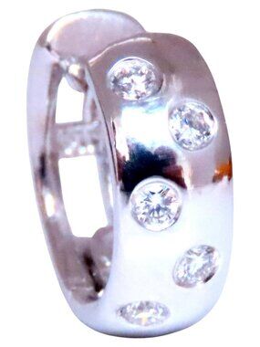 .20ct Natural Diamonds Single Hoop Earrings 14kt*